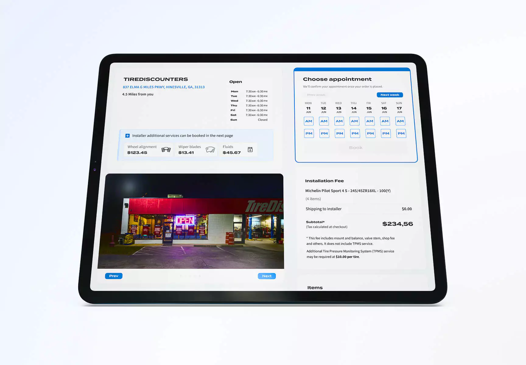 TireBuyer Interface 2